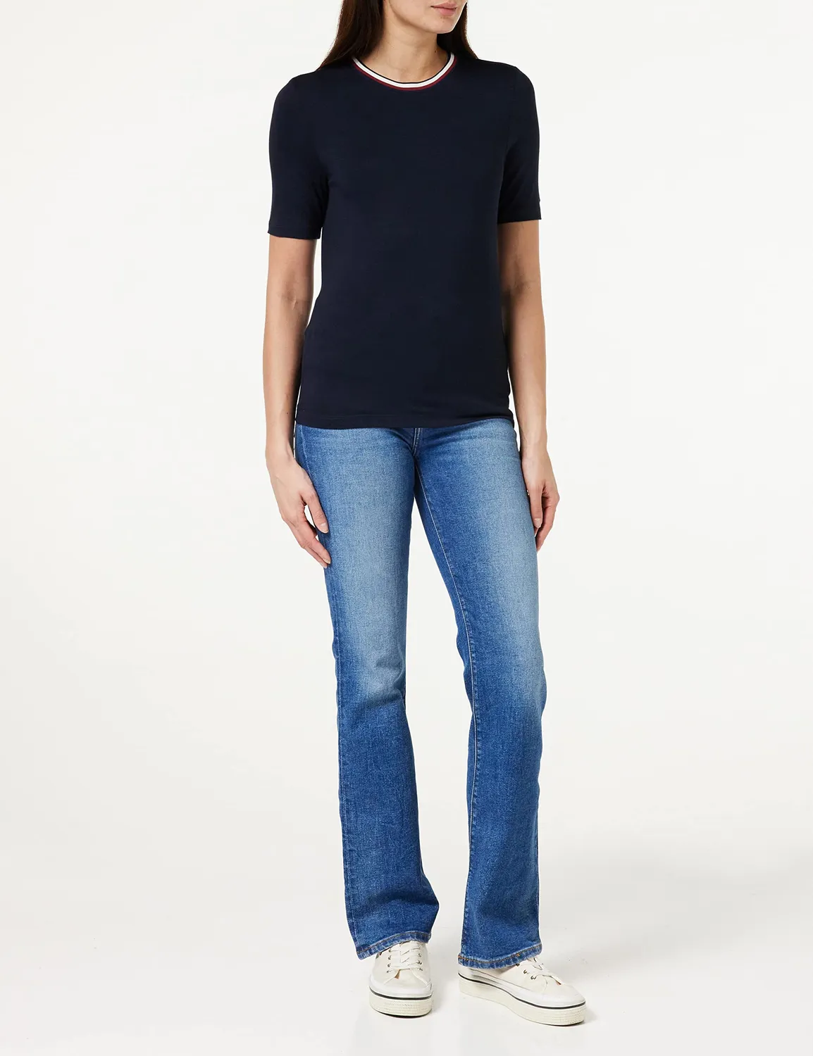 Tommy Hilfiger t-shirt donna maniche corte slim fit logo