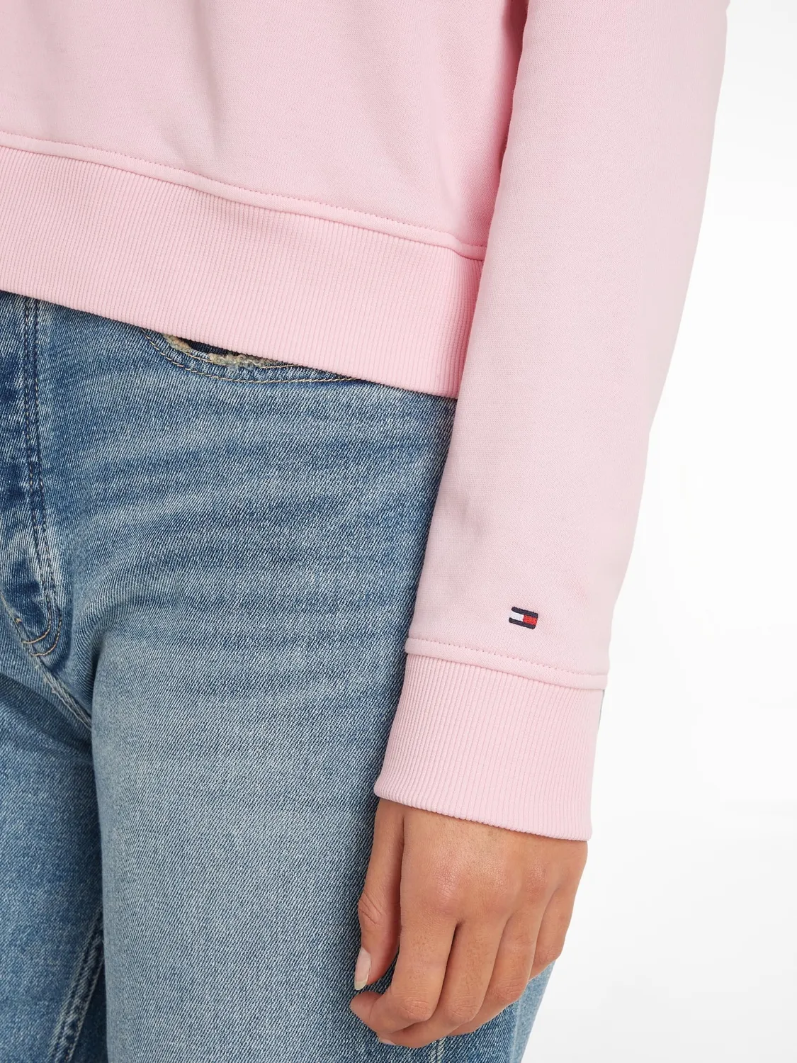 Tommy Hilfiger felpa donna con cappuccio cotone