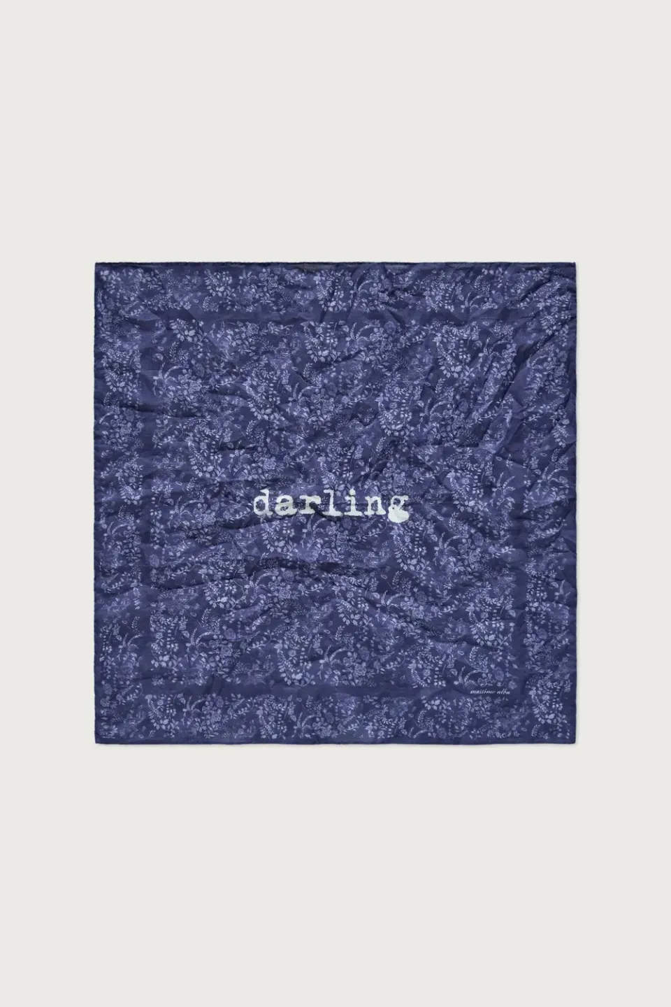 Massimo Alba Hanky1 fazzoletto blu notte cotone
