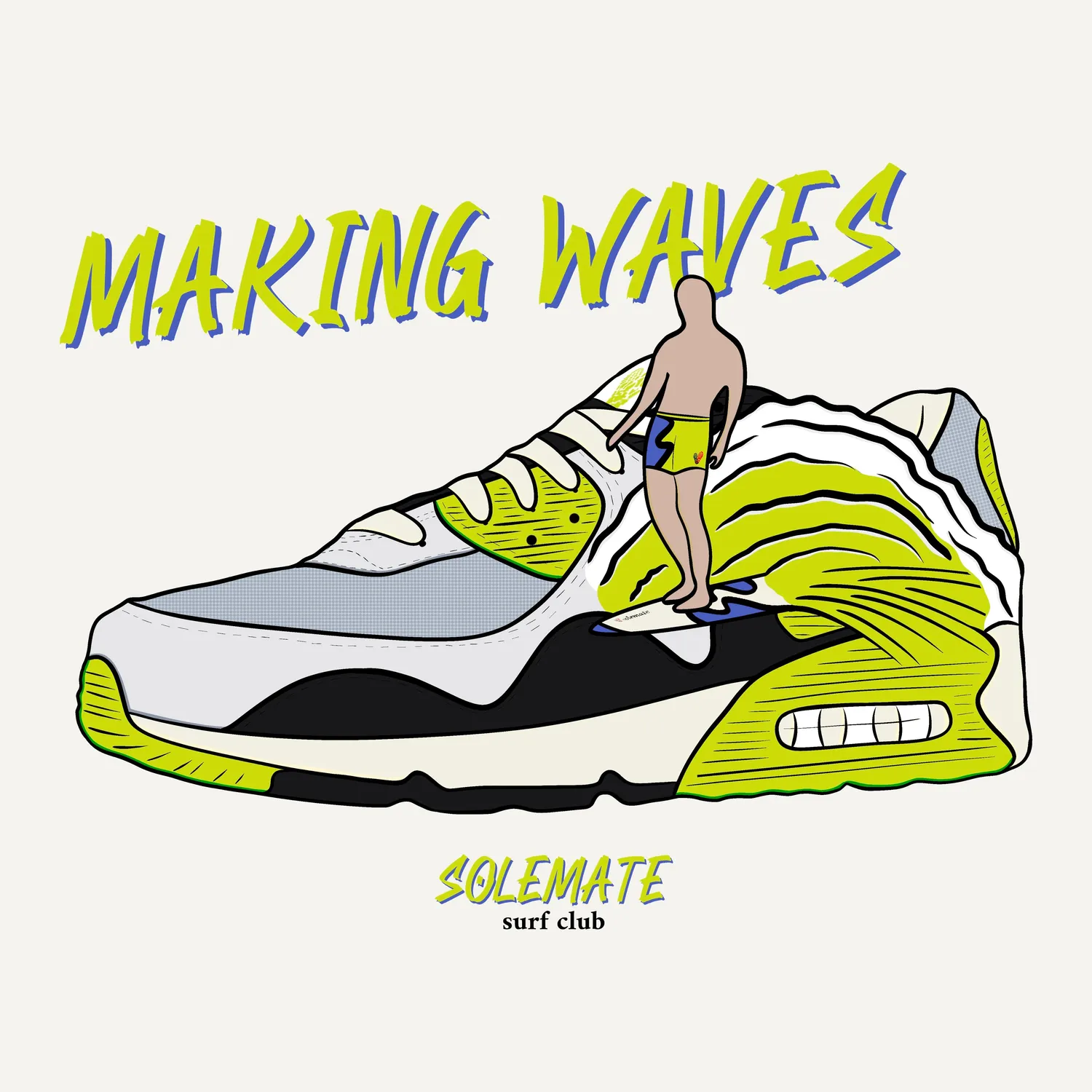 Solemate Cyber Wave t-shirt rosa cotone bio