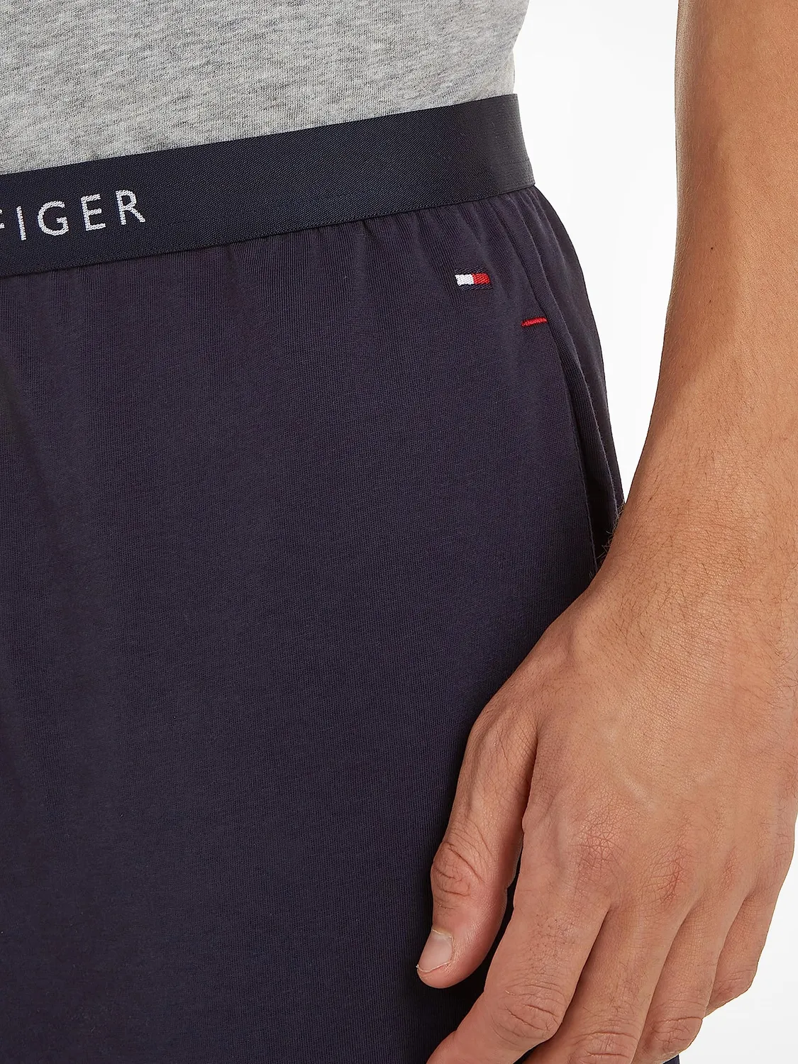 Tommy Hilfiger Jersey Sweatpant Pantaloni Uomo M Blu Cotone