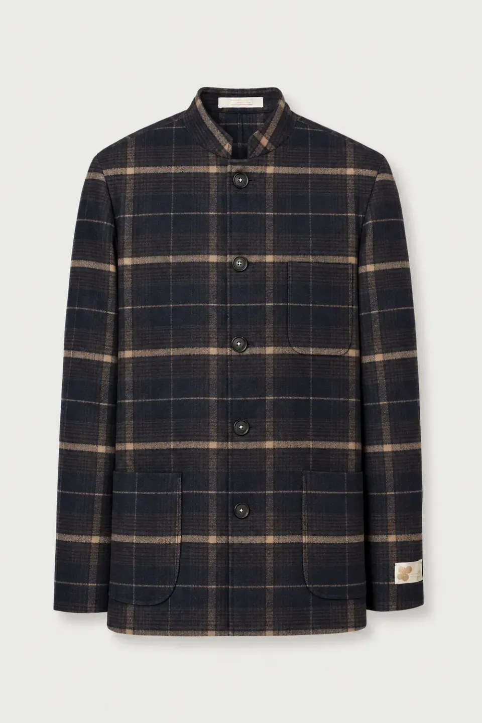 Massimo Alba BALI giacca monopetto blu lana cashmere