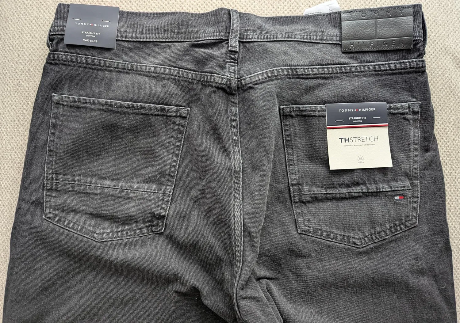 Tommy Hilfiger Straight Leg Jeans Uomo 34W/32L