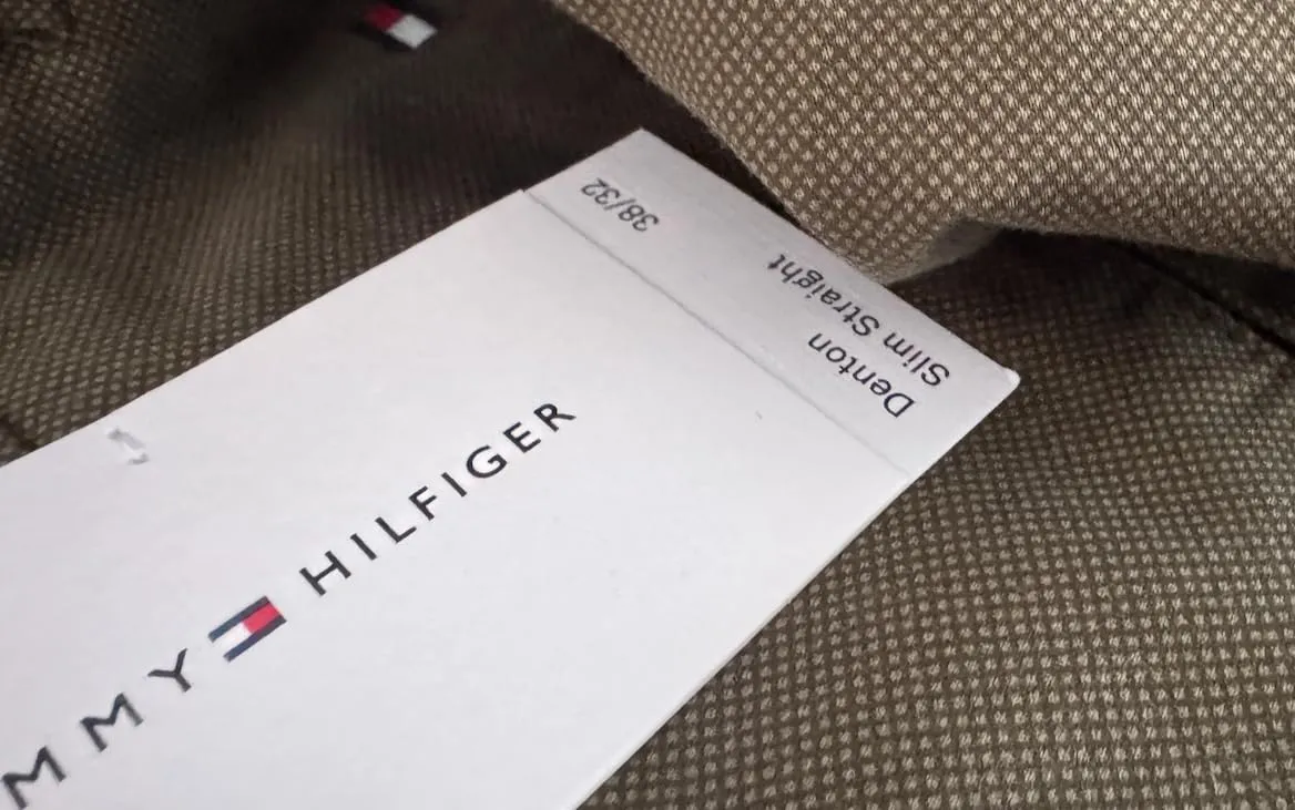 Tommy Hilfiger Denton MW0MW44330 chino uomo 34W/32L stampato