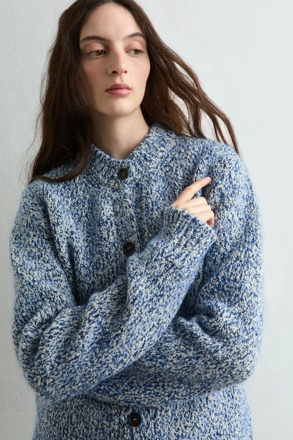 Massimo Alba Demetra cardigan royal blue alpaca
