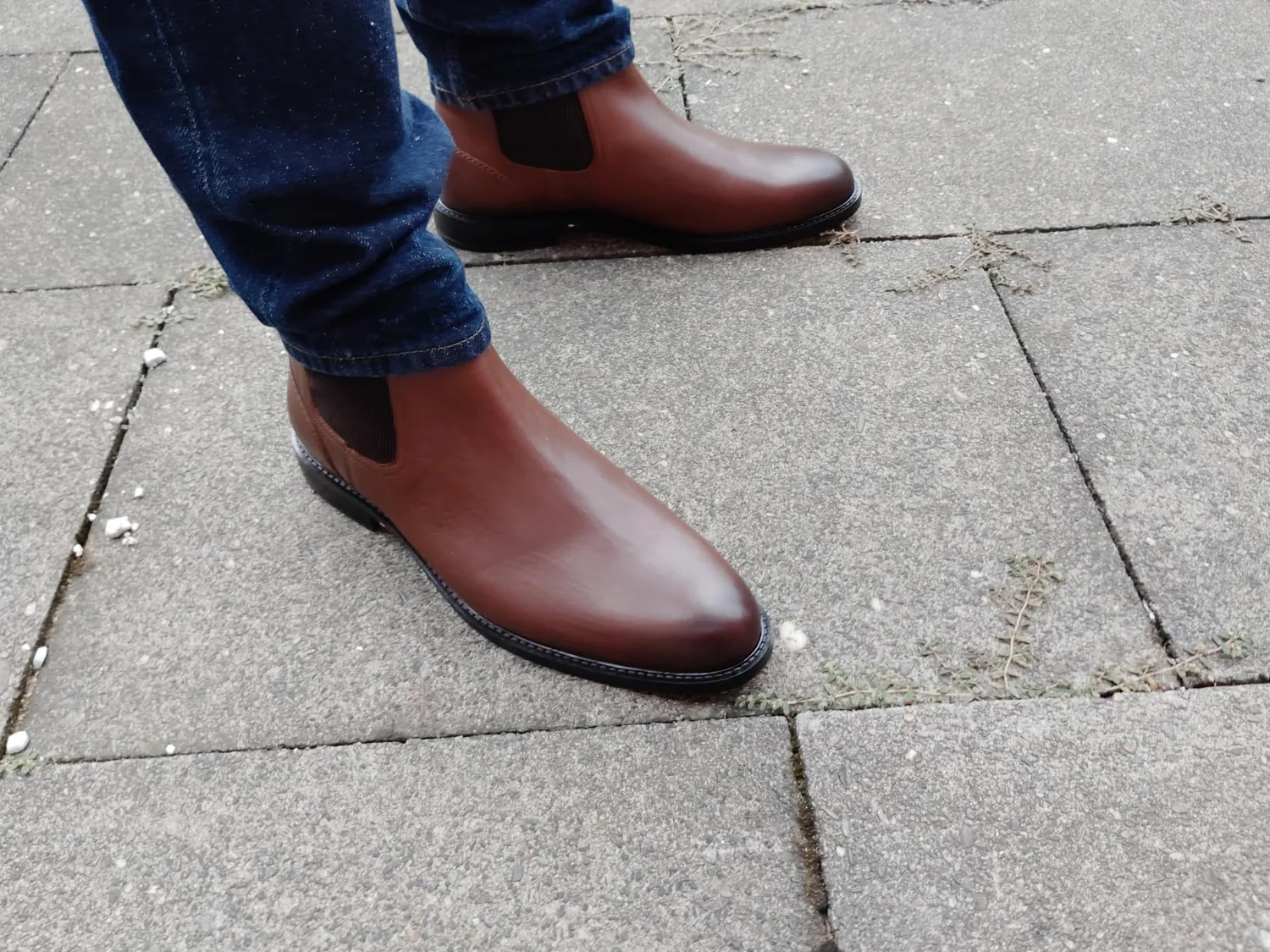 Tommy Hilfiger FM0FM05935 stivali Chelsea uomo 44.5 cognac