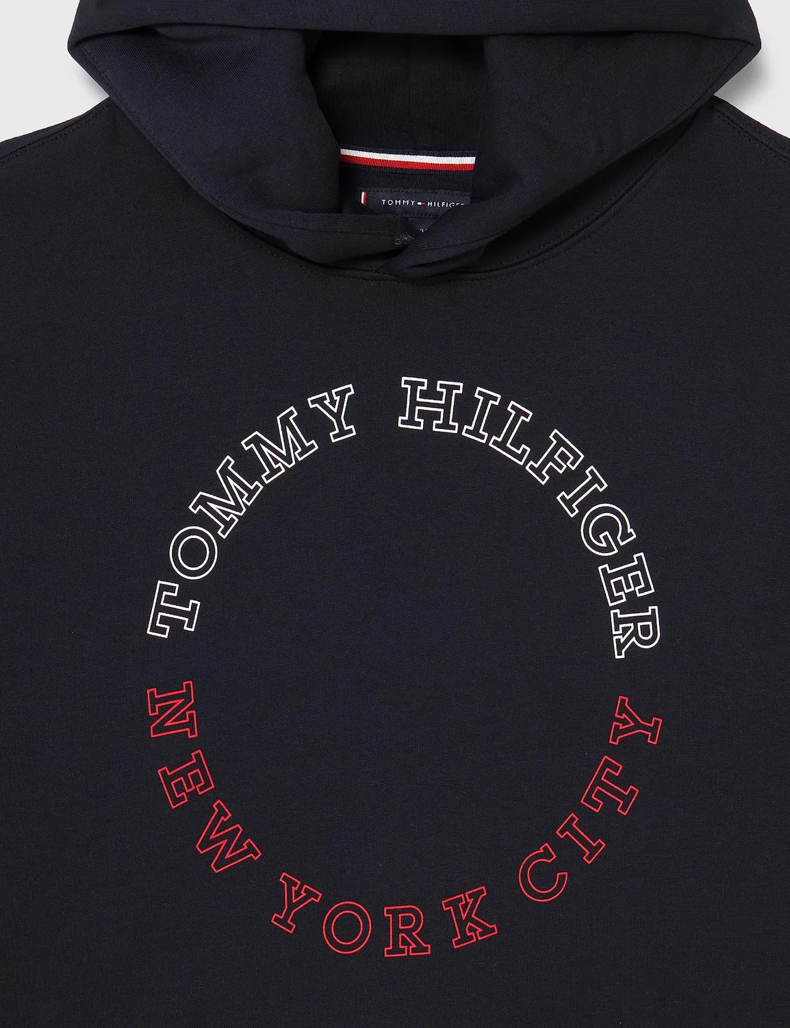 Tommy Hilfiger BT-Monotype Roundall MW0MW34136 felpa uomo cappuccio