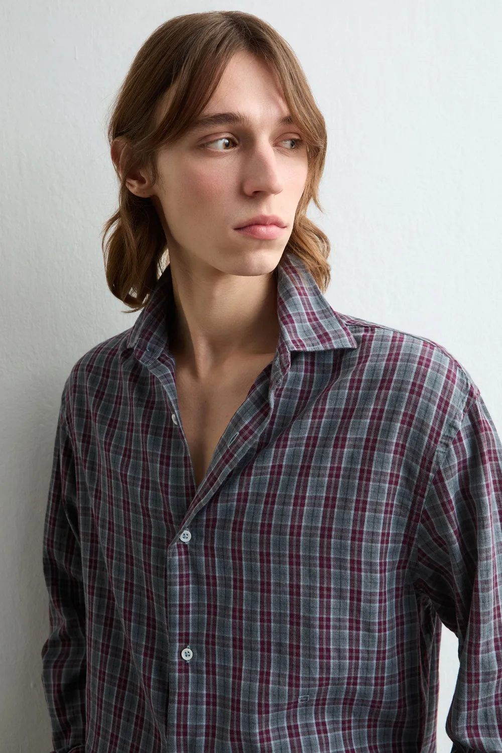 Massimo Alba Boxy camicia air blue rilassata