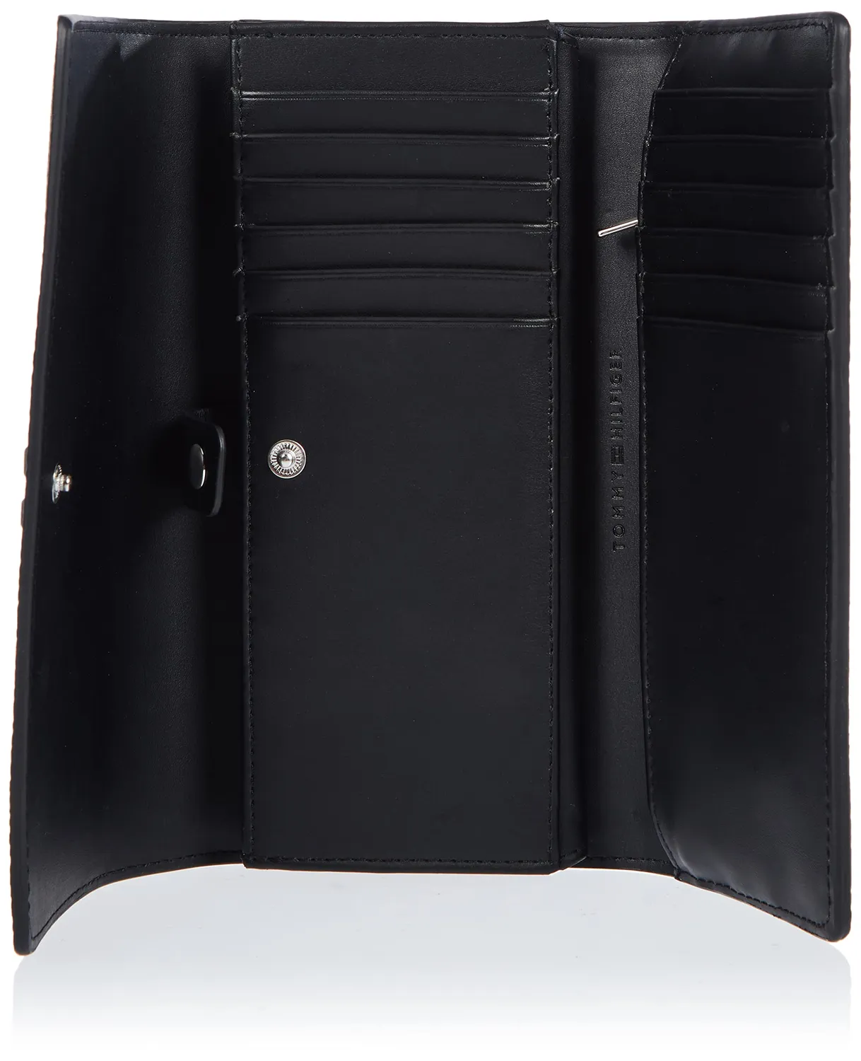 Tommy Hilfiger TH Emblem Large Flap portafoglio nero Black