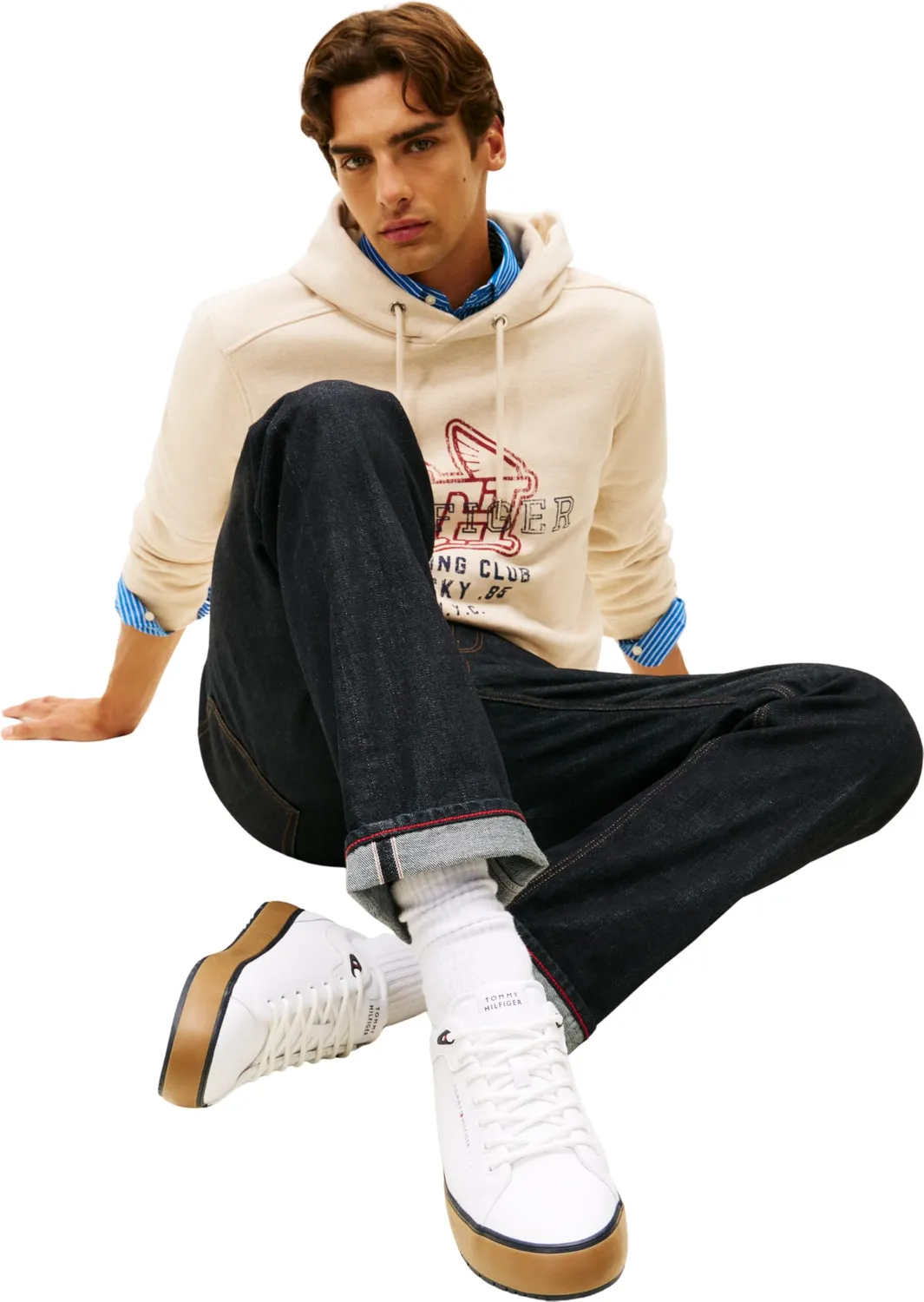 Tommy Hilfiger Harlem Core FM0FM05702 sneakers uomo 42 marrone pelle