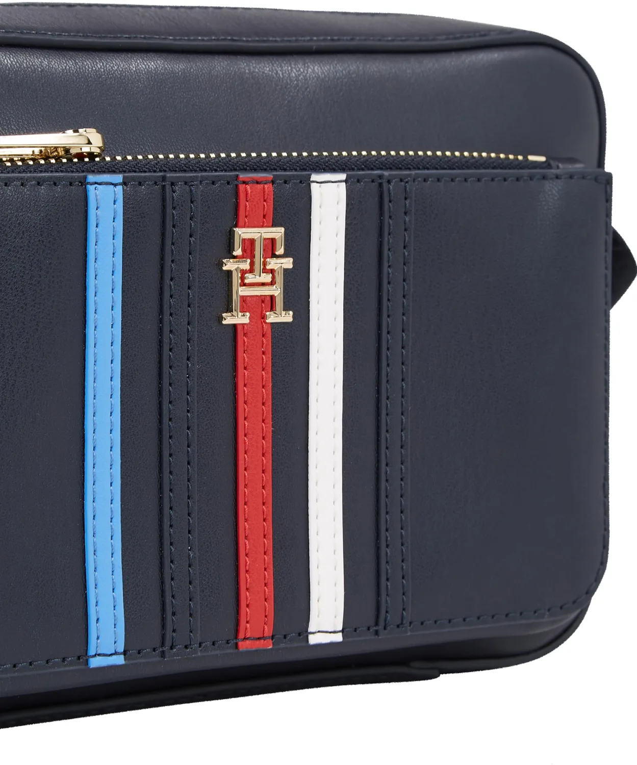 Tommy Hilfiger Iconic Camera Bag Pelle Sintetica Blu Space Blue