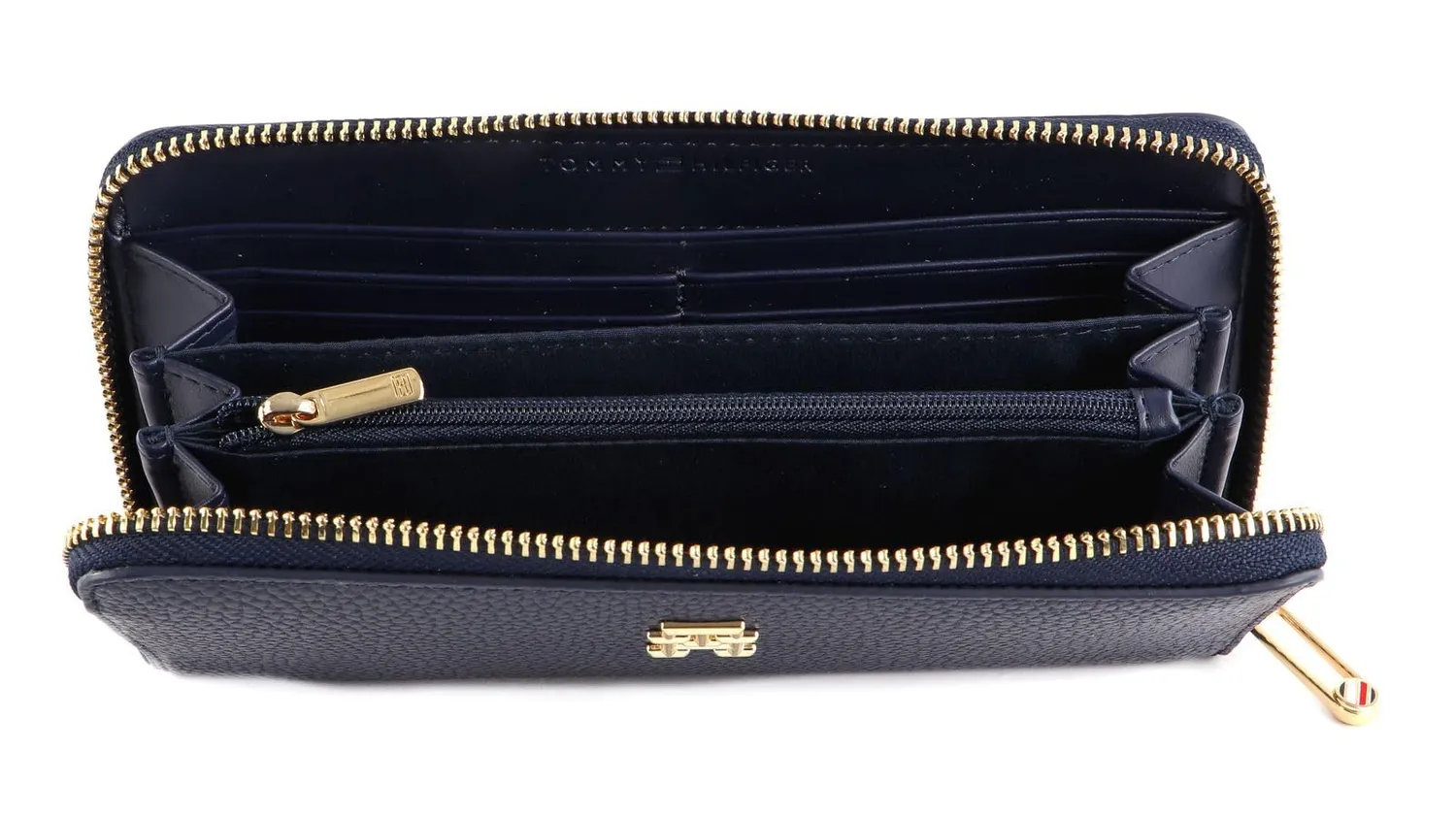 Tommy Hilfiger TH Emblem Large portafoglio donna blu
