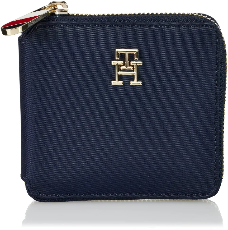 Tommy Hilfiger Poppy Med portafoglio donna piccolo blu nylon