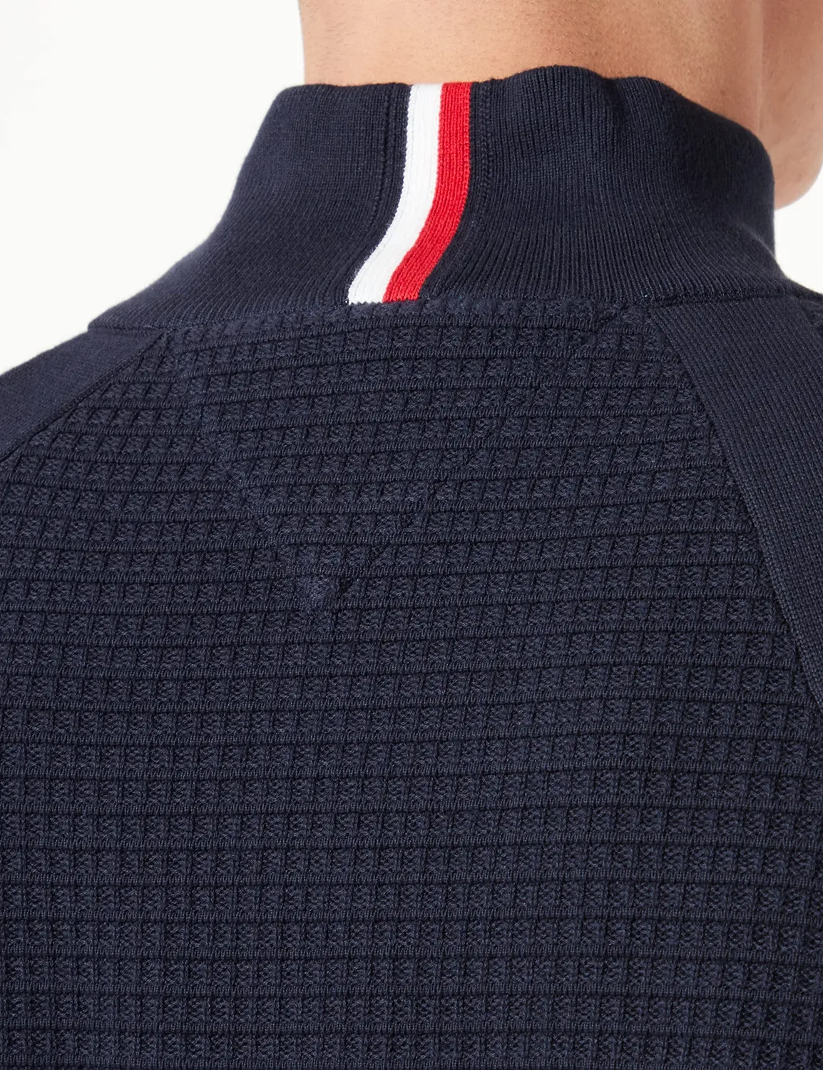 Tommy Hilfiger pullover uomo senza cappuccio L blu cotone