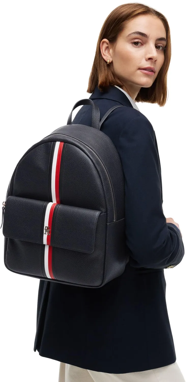 Tommy Hilfiger TH Corp Ess AW0AW19335 Zaino Donna Blu Spazio
