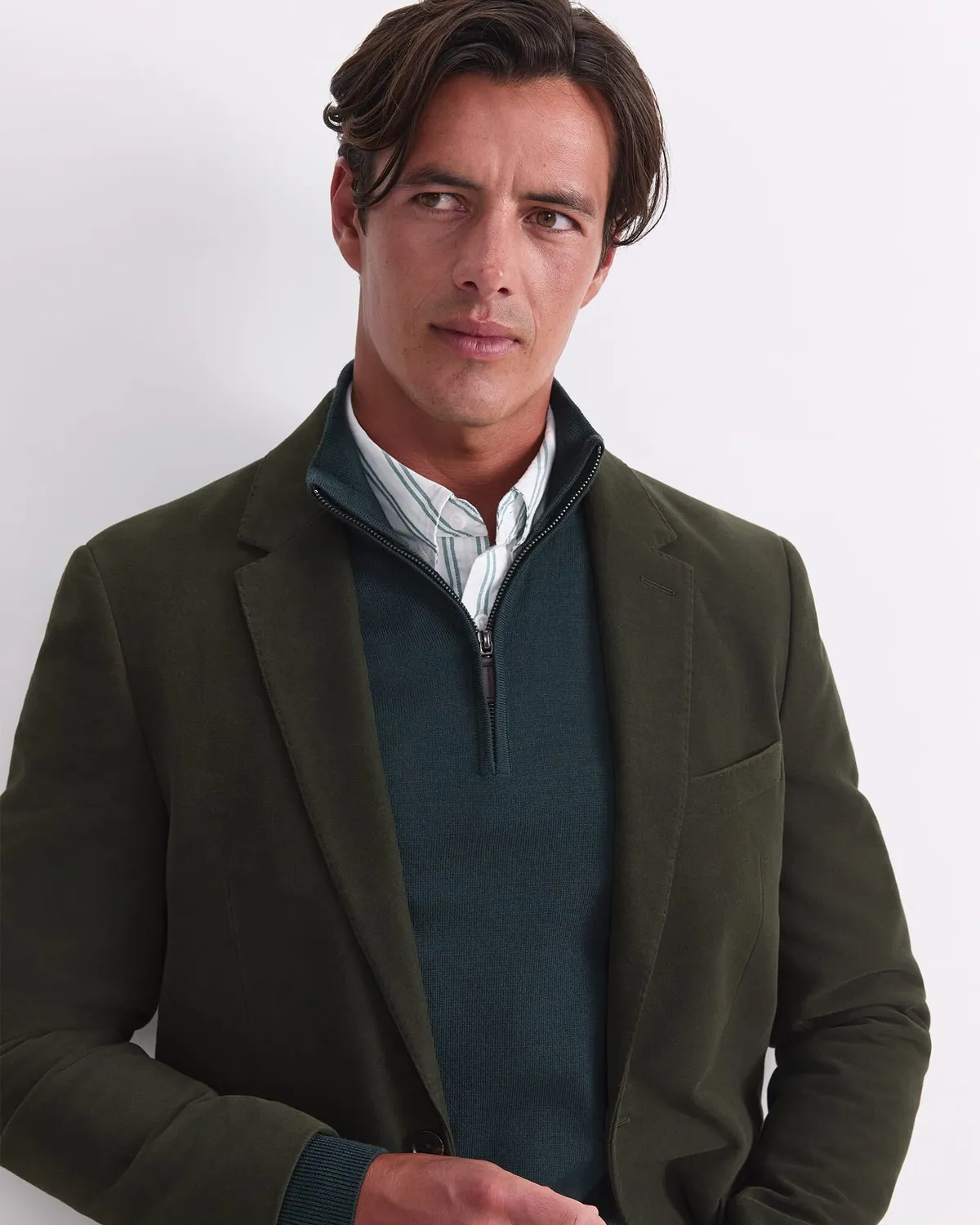 Sportscraft Italian Moleskin blazer donna 42 cotone