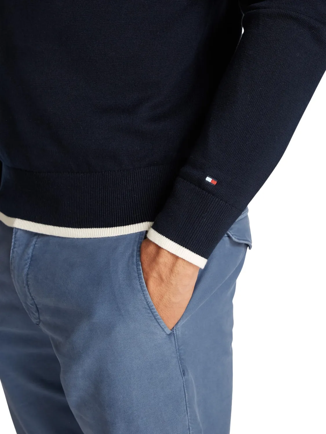 Tommy Hilfiger Graphic Cotton pullover uomo 3XL Desert Sky