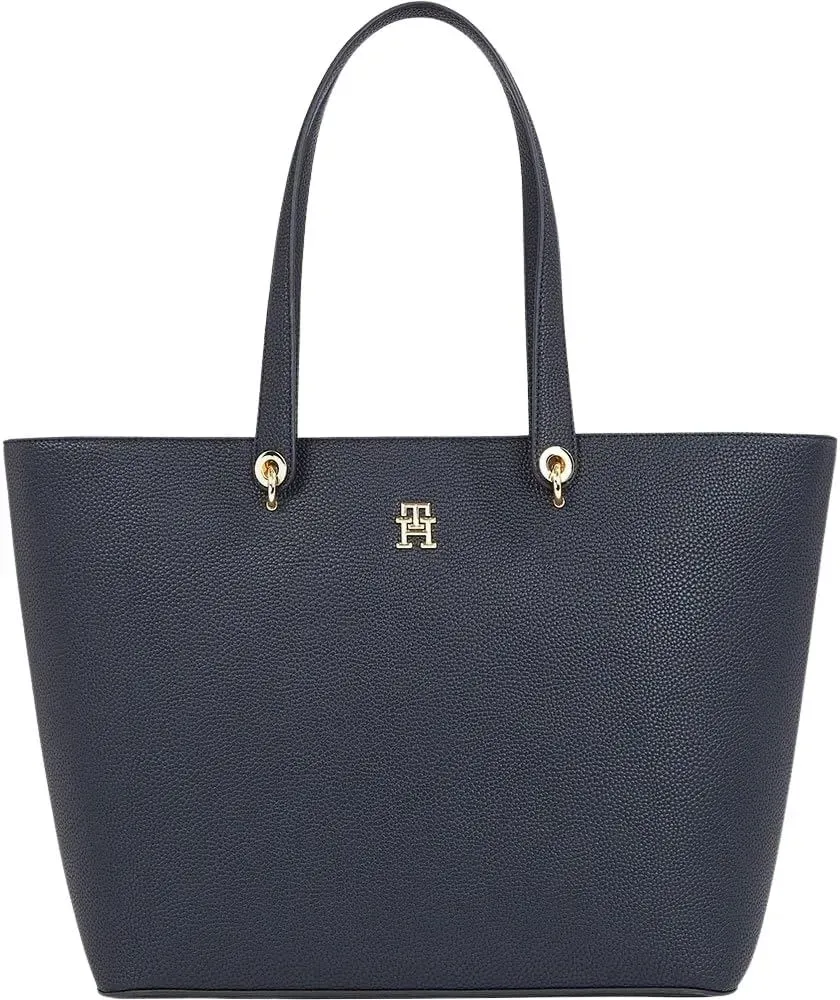 Tommy Emblem Grande tote bag donna blu Space Blue