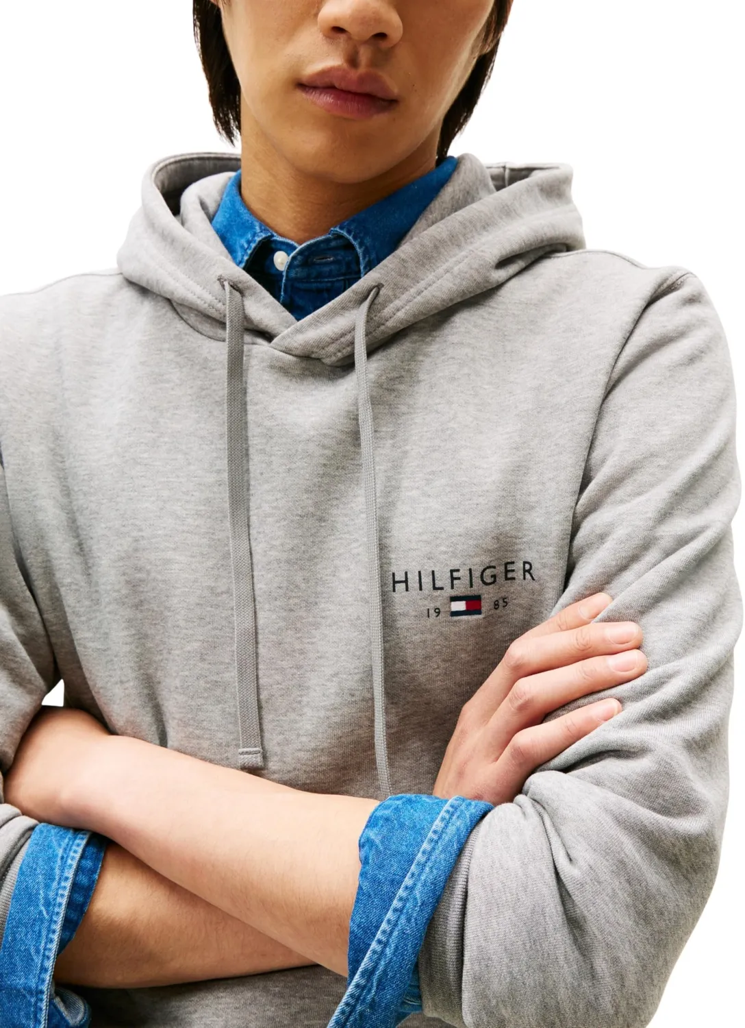 Tommy Hilfiger Brand Love MW0MW41429 hoodie unisex cappuccio