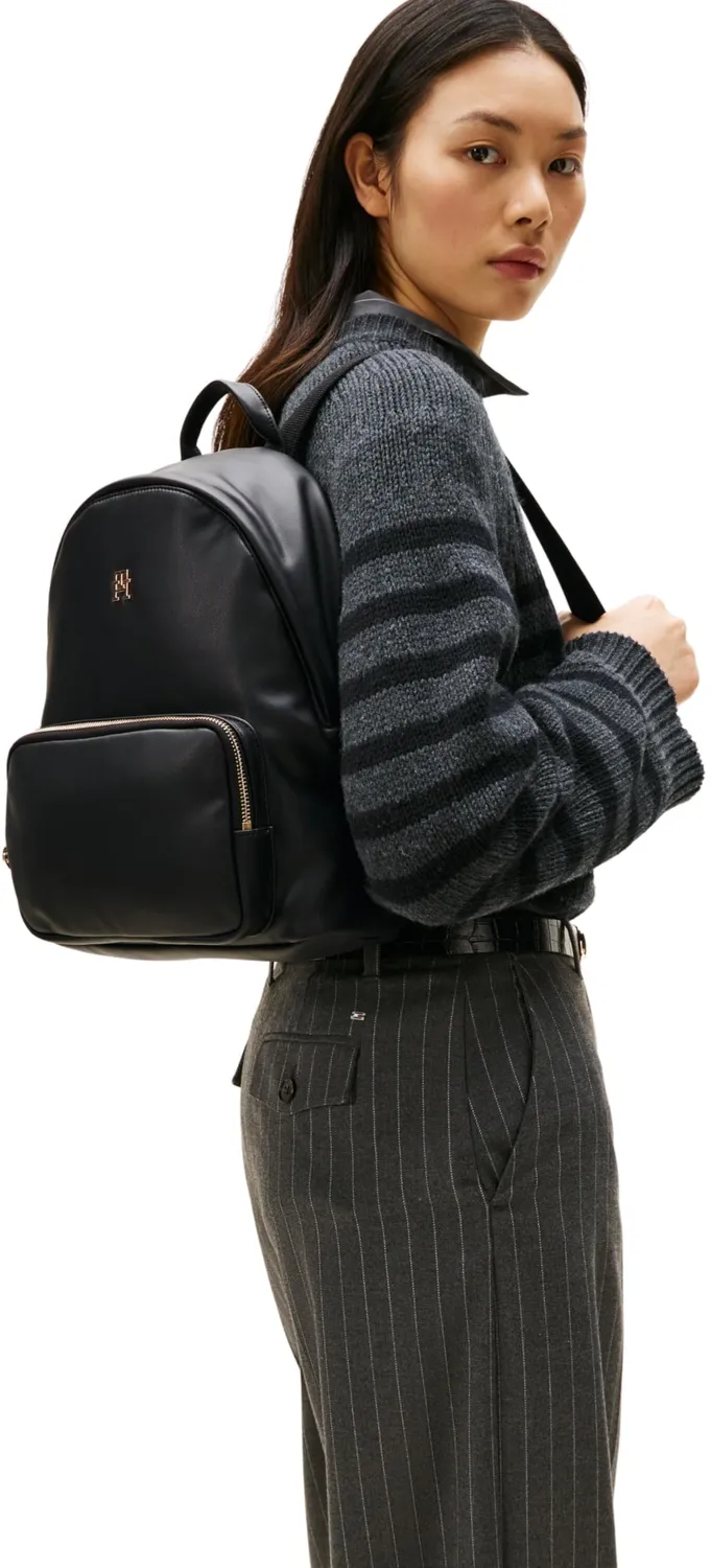 Tommy Hilfiger Popette Soft Dome zaino donna nero