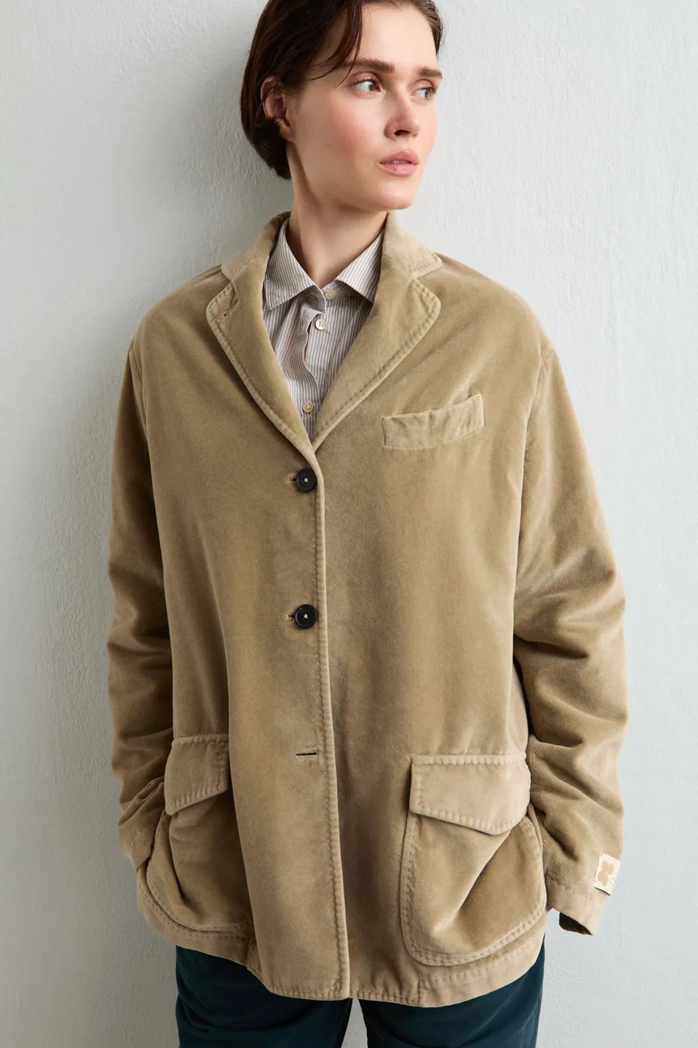 Massimo Alba Adelaide giacca donna fossil velluto