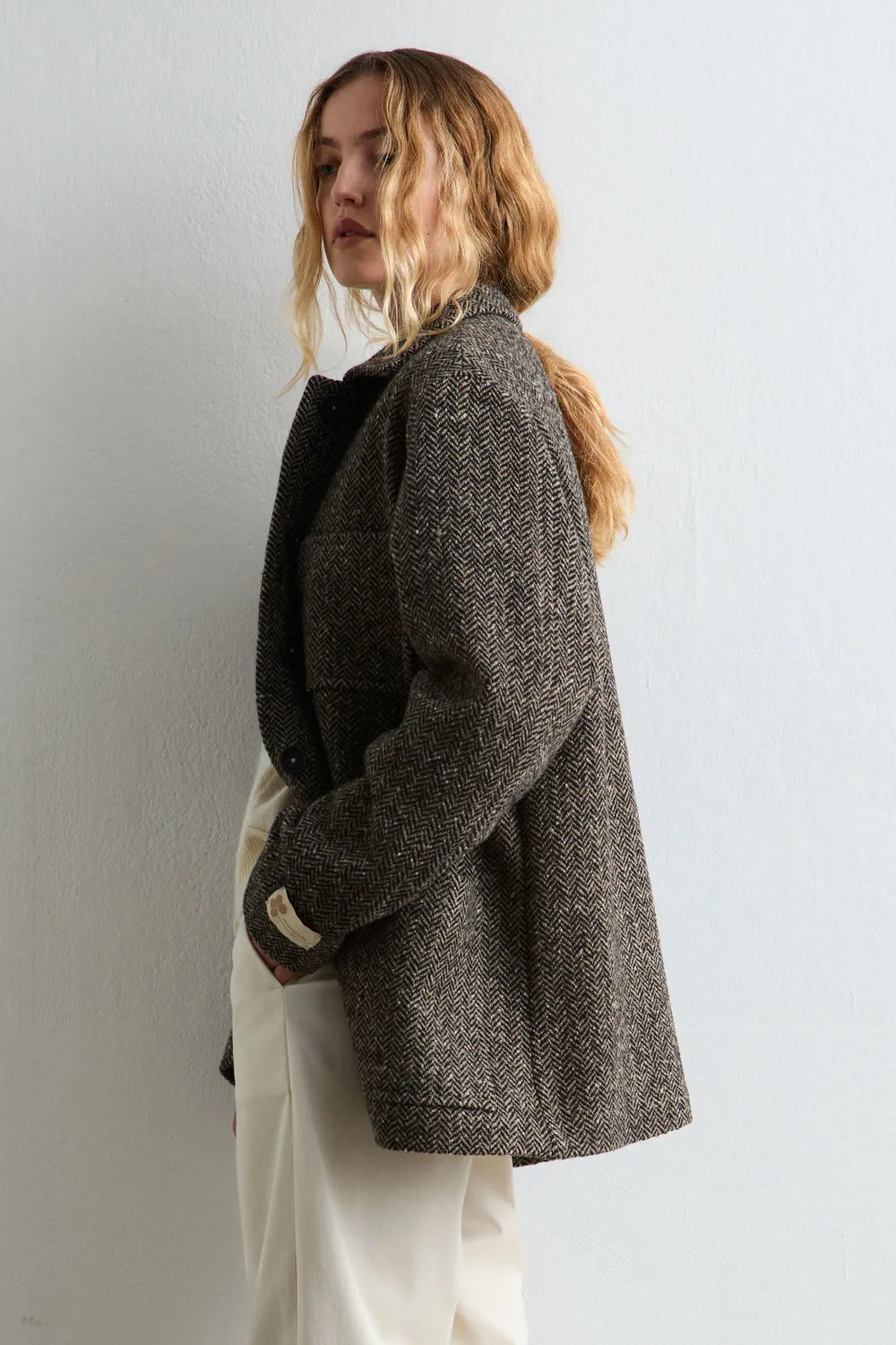 Massimo Alba Rouen giacca donna walnut lana vergine