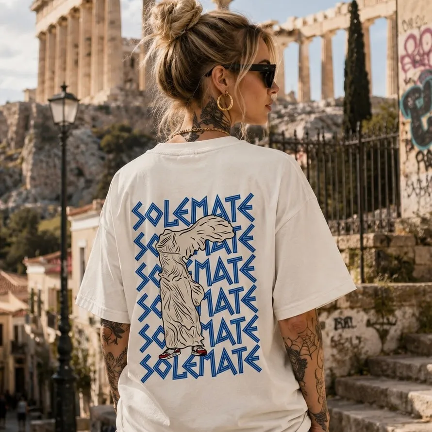 Solemate Greek Victory t-shirt nera cotone organico