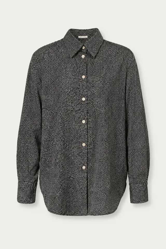 Massimo Alba SELMA camicia blu cotone cashmere morbida