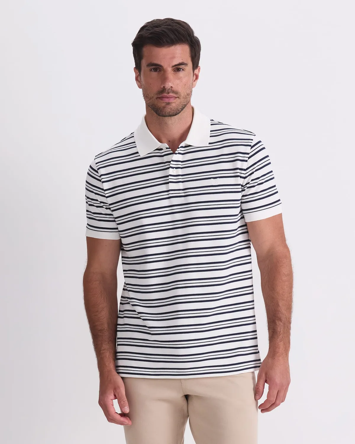 Sportscraft SC Stripe Pique Polo 208081 uomo cotone