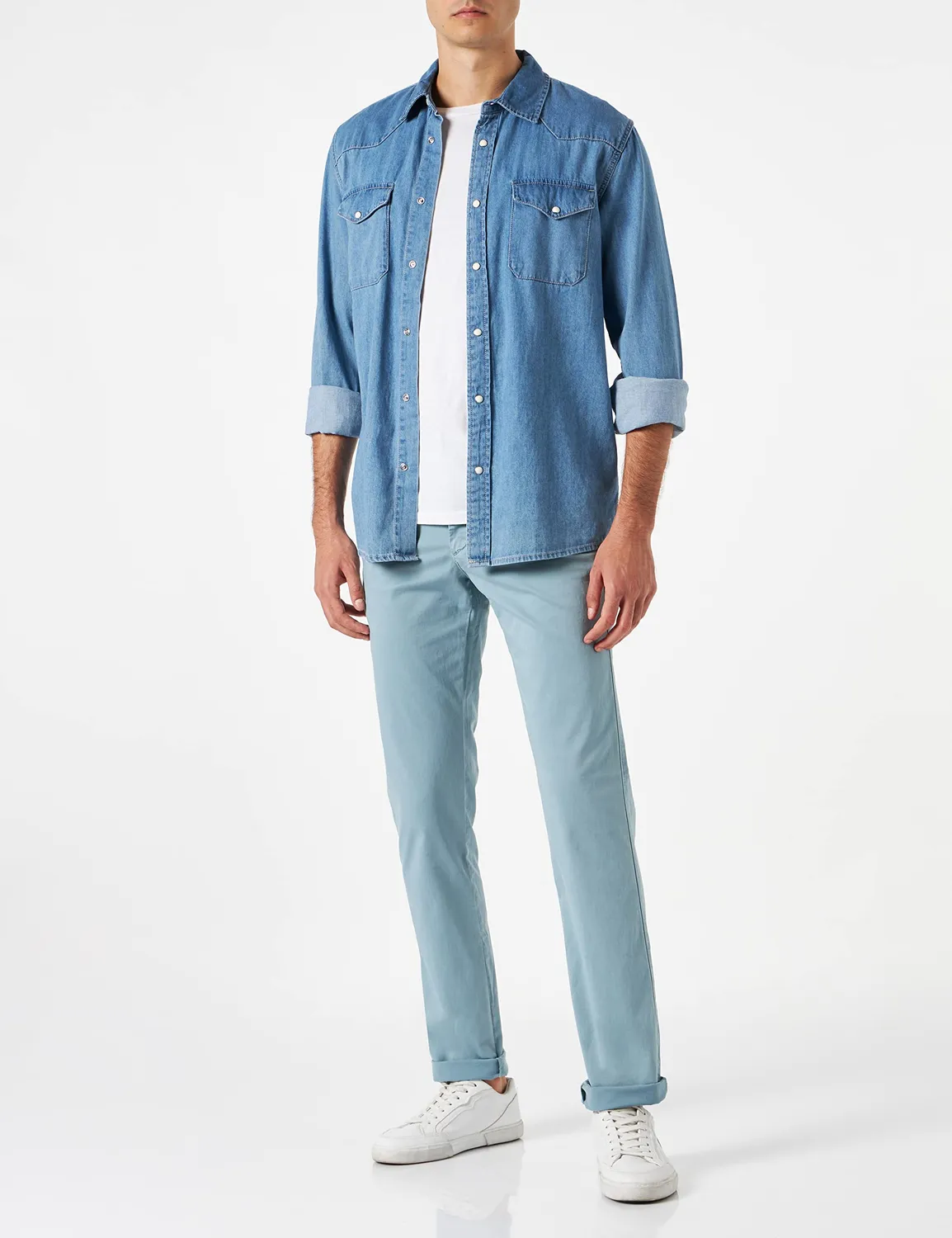 Tommy Hilfiger Denton TH Flex Satin chino uomo 29W/32L elasticizzato