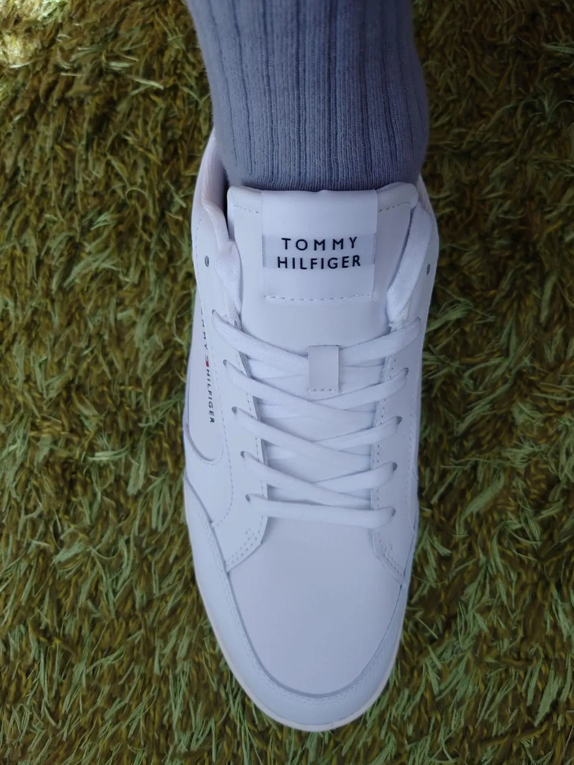 Tommy Hilfiger Cupsole Sneakers Uomo 43 Pelle Bianco Basse
