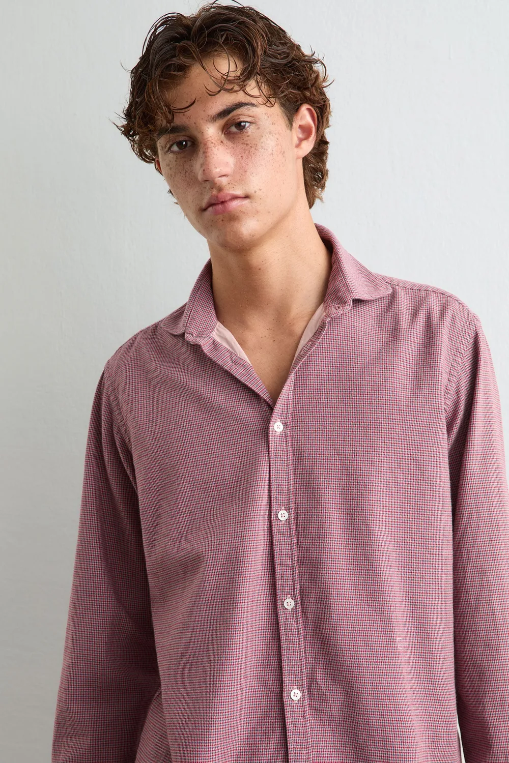 Massimo Alba Canary camicia cotone rosa
