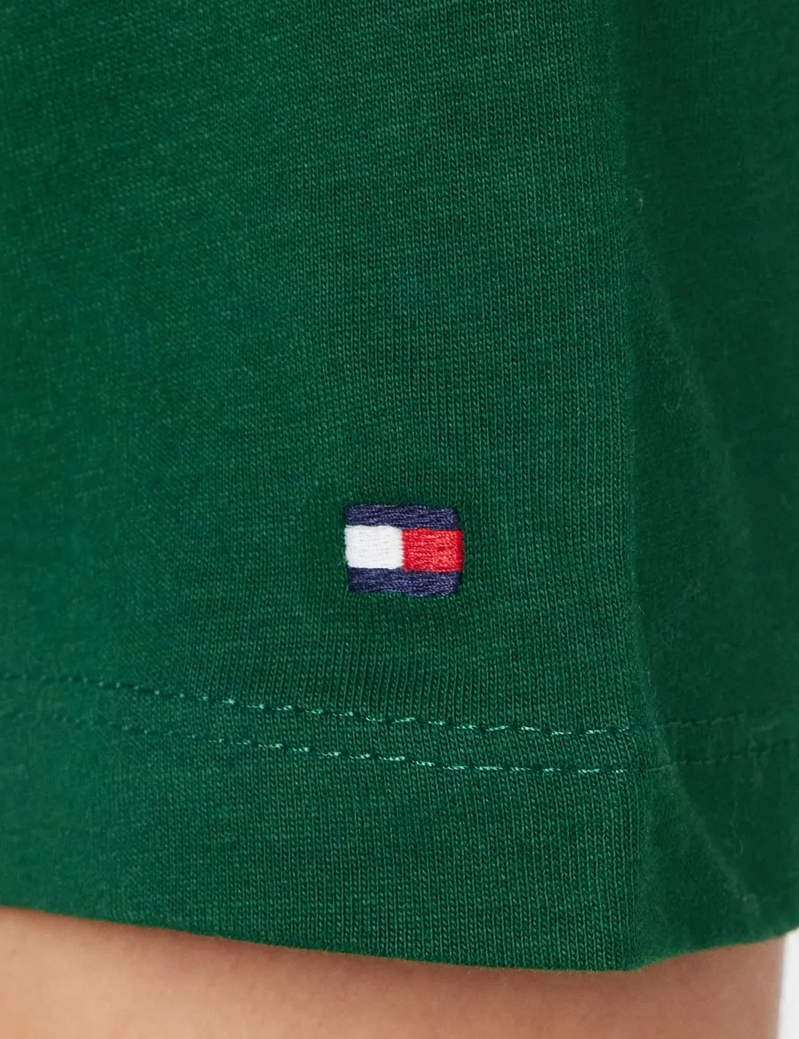 Tommy Hilfiger WW0WW37351 t-shirt donna in cotone spazzolato