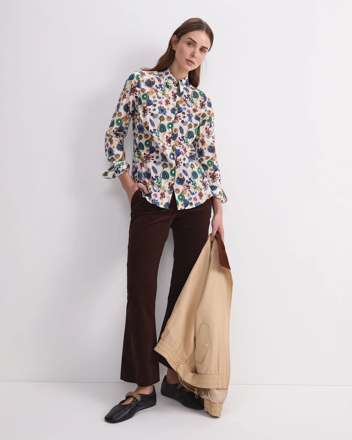 Sportscraft Floral Earth Liberty Magic camicia donna cotone
