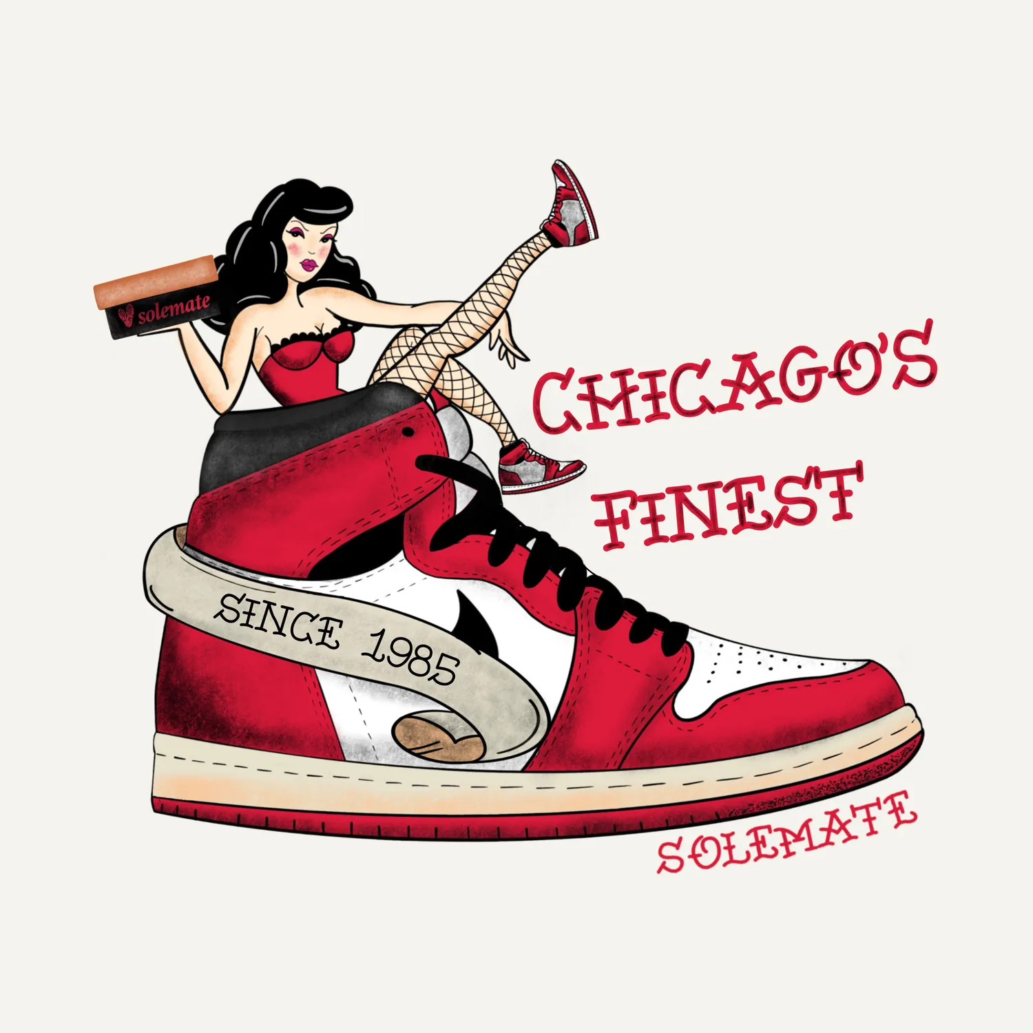 Solemate Old School Chicago maglietta nera cotone