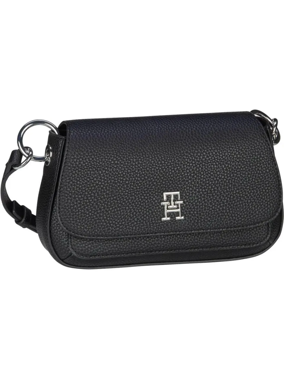 Tommy Hilfiger TH Emblem AW0AW14502 Borsa Tracolla Donna Nera