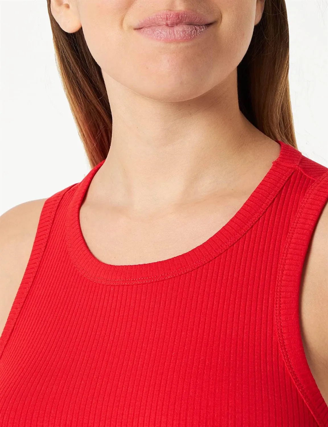 Tommy Hilfiger Rib Top Canotta Donna 3XL Elasticizzata