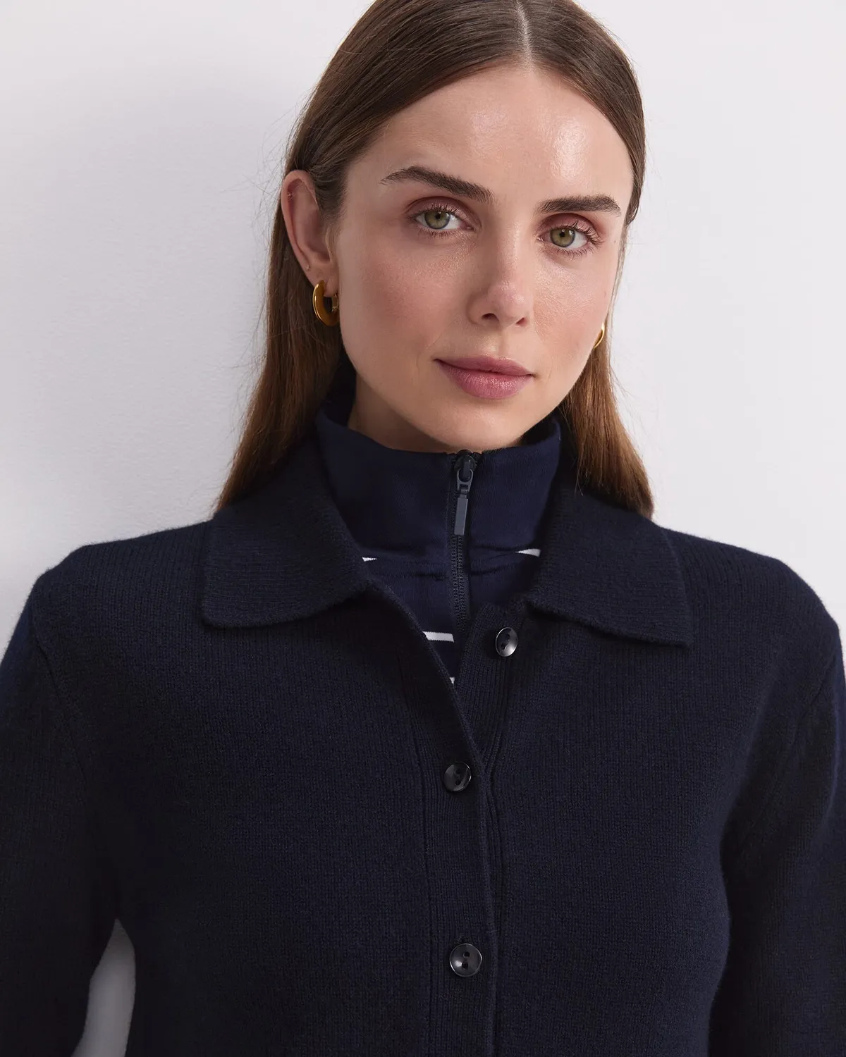 Sportscraft Sunshine Merino Shirt Cardigan donna lana