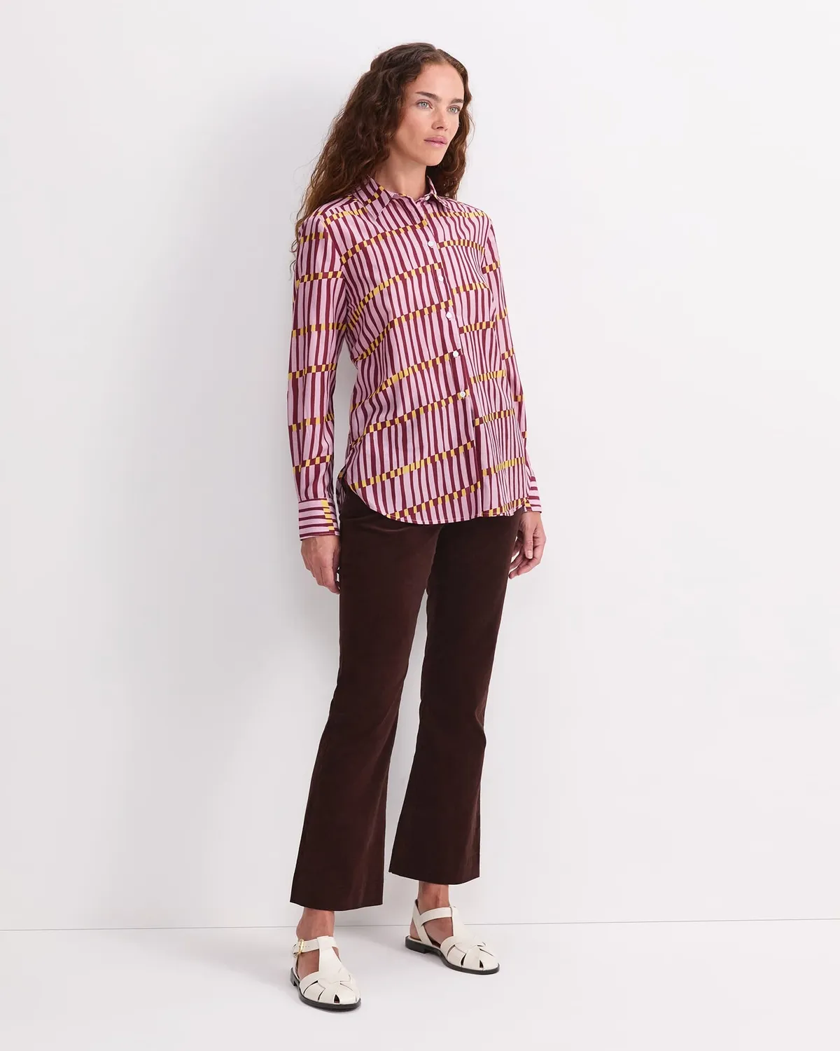 Sportscraft Rani camicia cotone seta fantasia geo