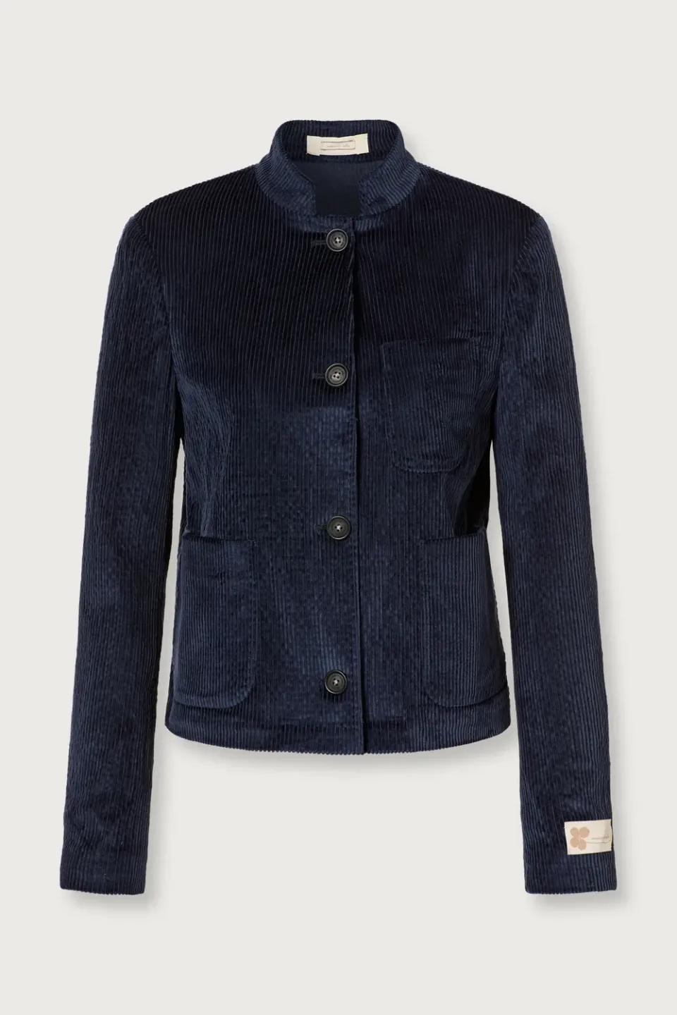 Massimo Alba Agra giacca donna blu velluto cotone