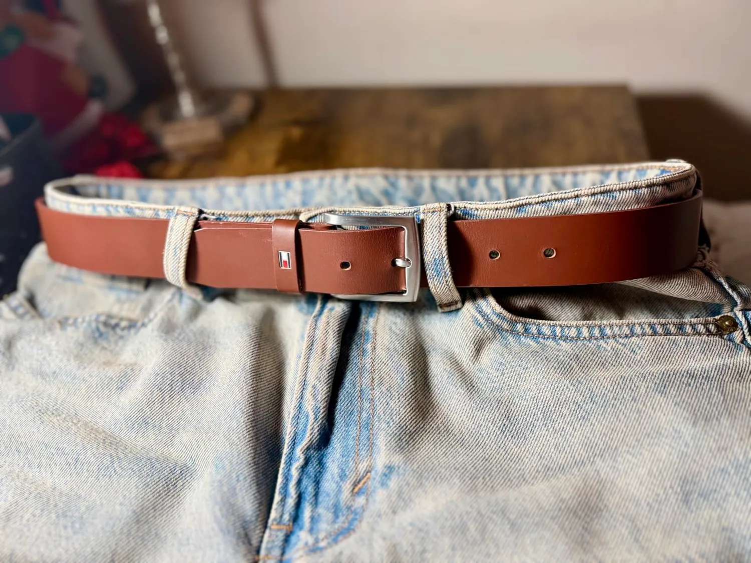 Tommy Hilfiger New Denton 3.5 Cintura Uomo 95 Pelle