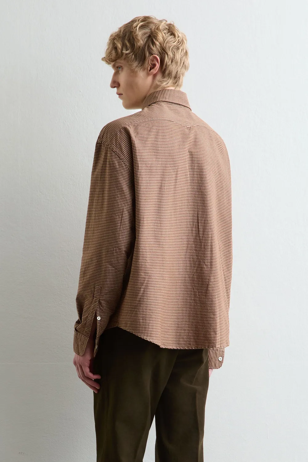 Massimo Alba Boxy camicia fossil cotone relaxed