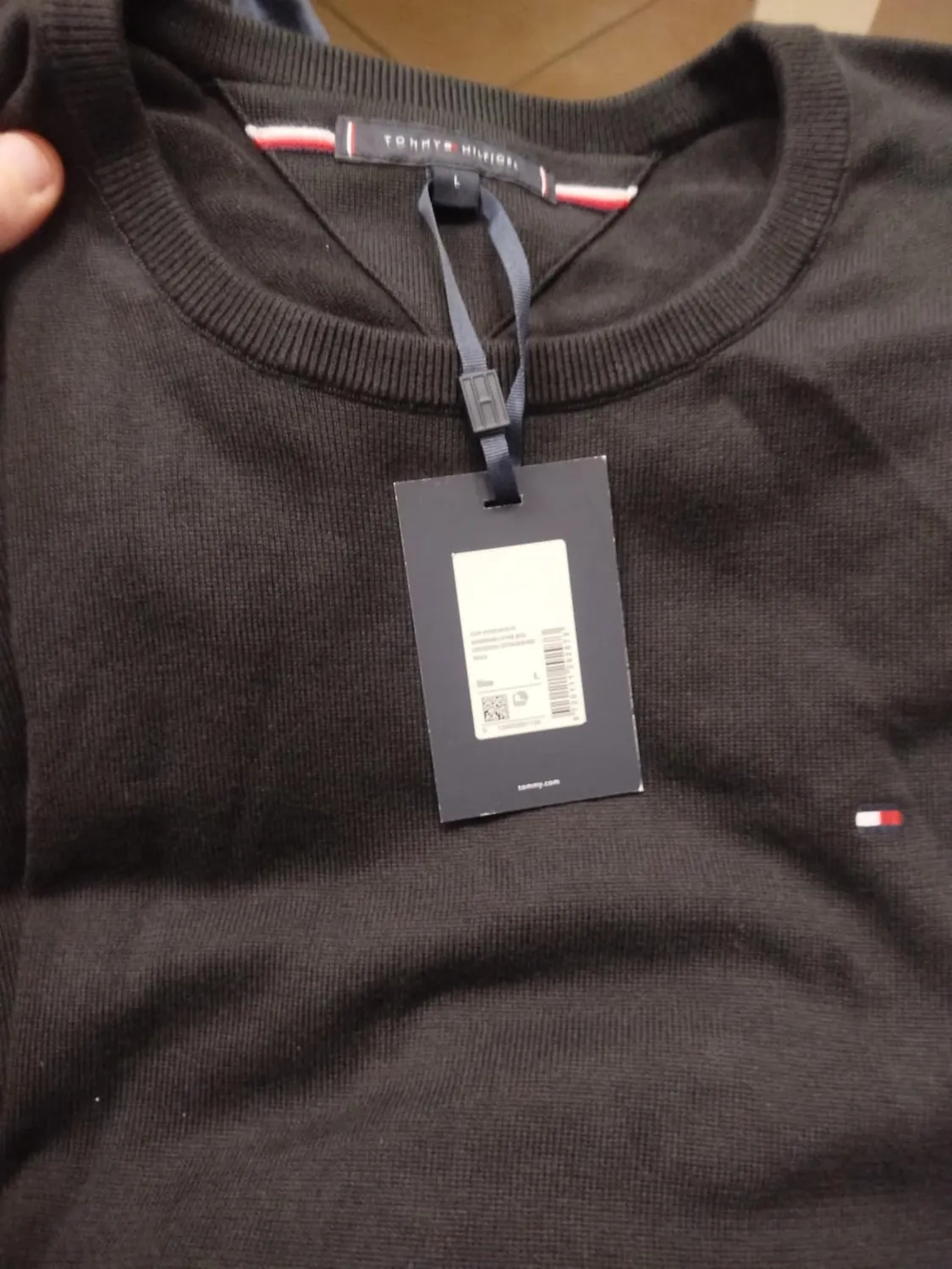 Tommy Hilfiger Essential Cotton maglione uomo blu desert sky