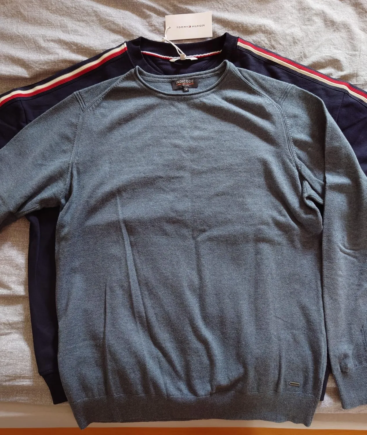 Tommy Hilfiger UM0UM03943 felpa track top uomo L blu