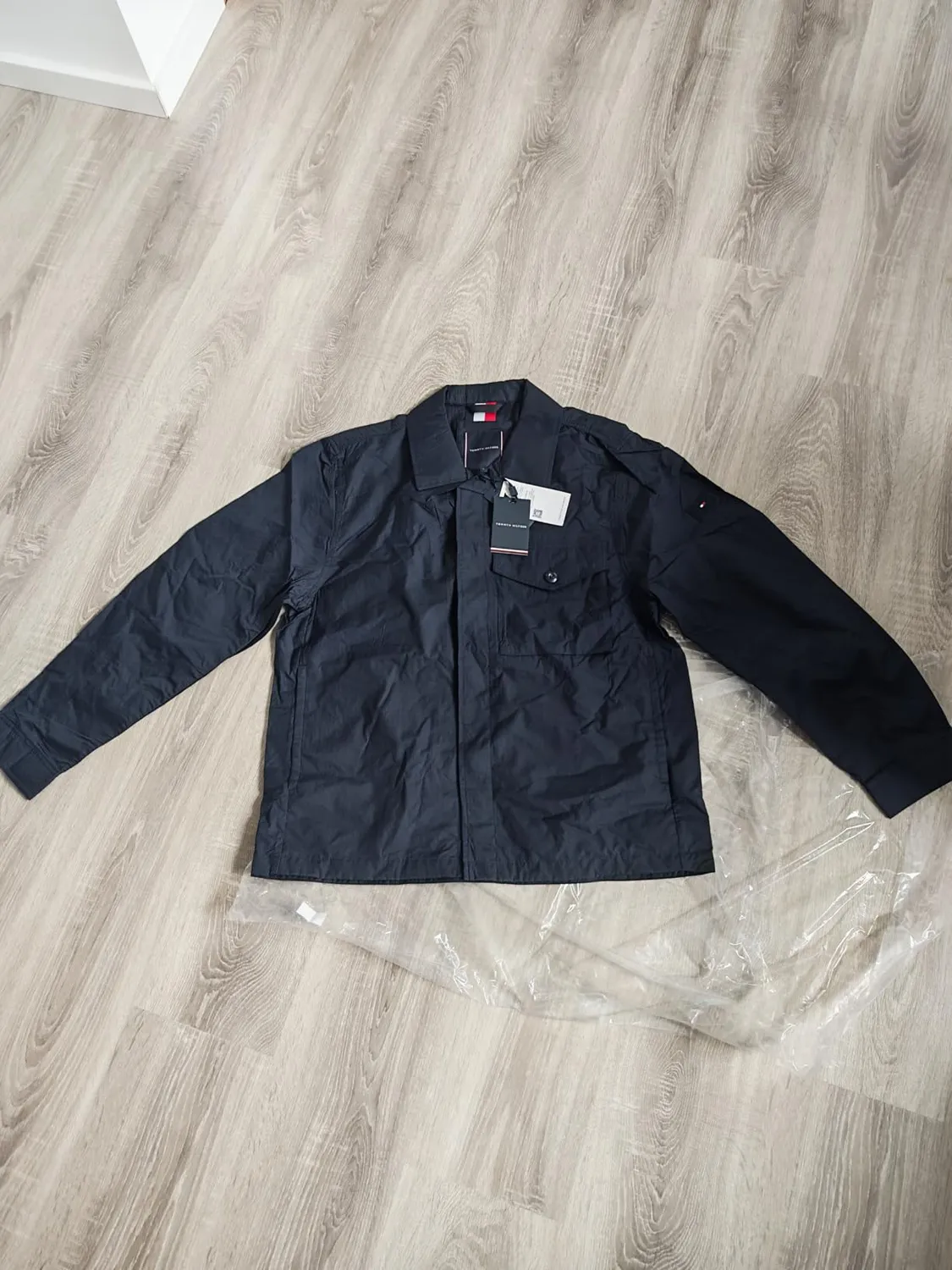 Tommy Hilfiger Overshirt giacca uomo L azzurra