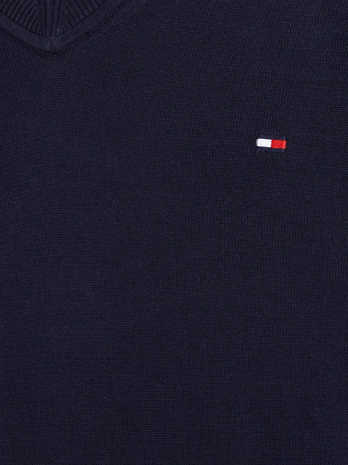 Tommy Hilfiger V-Neck pullover uomo grigio scollo a V elegante