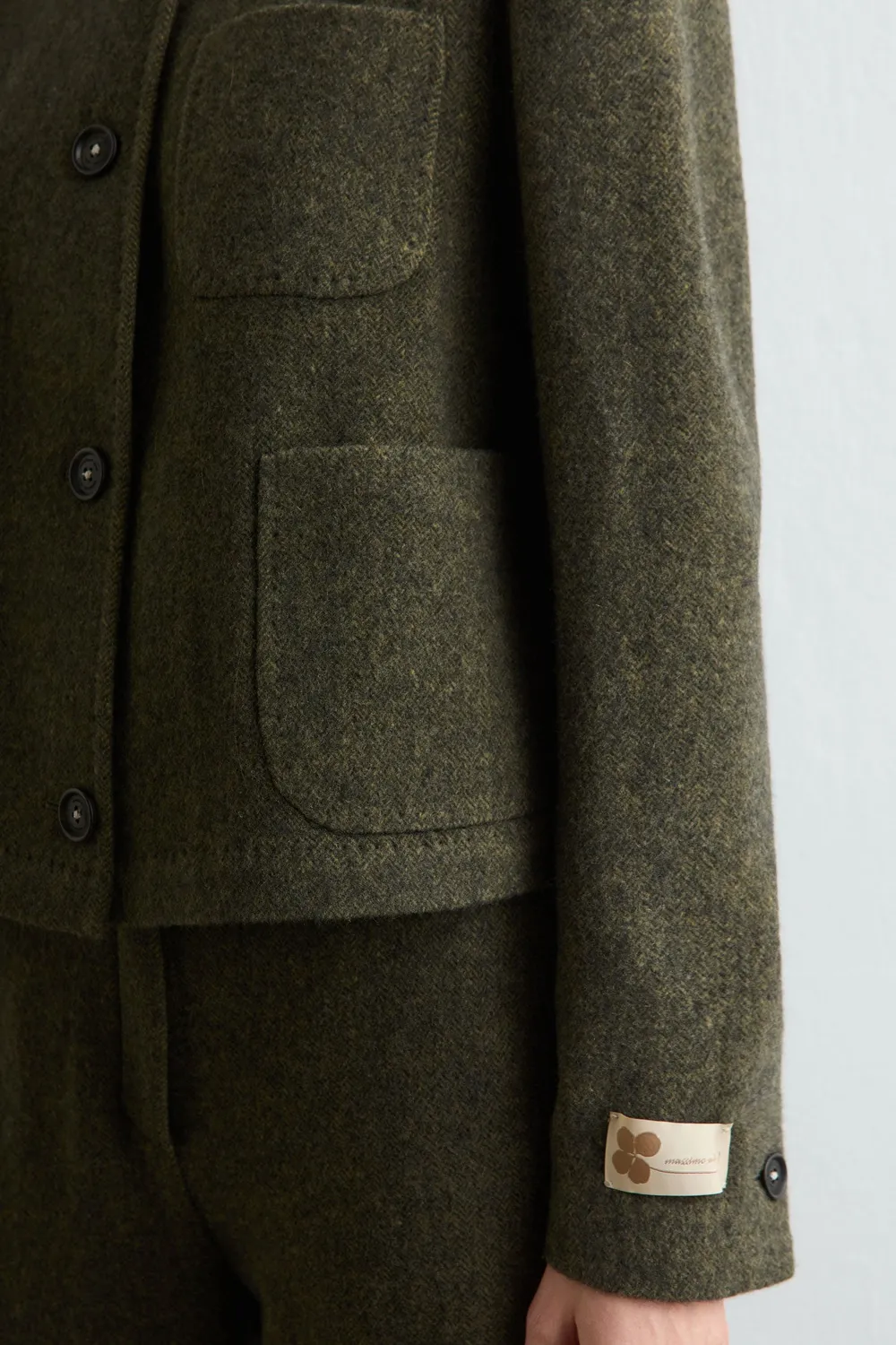 Massimo Alba Agra giacca donna military lana cashmere