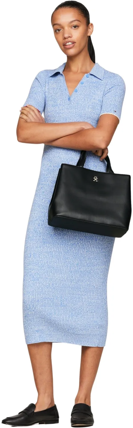 Tommy Hilfiger Spring Chic Satchel borsa secchiello blu