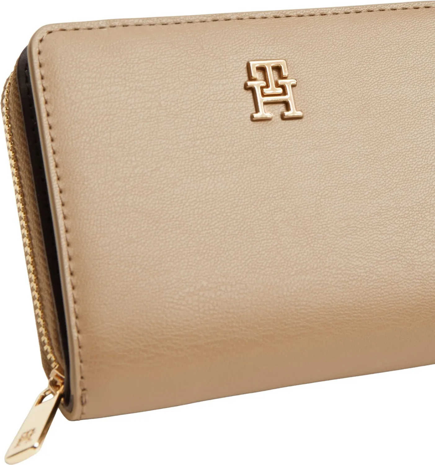 Tommy Hilfiger TH Icon AW0AW17742 Portafoglio Donna Khaki Zip
