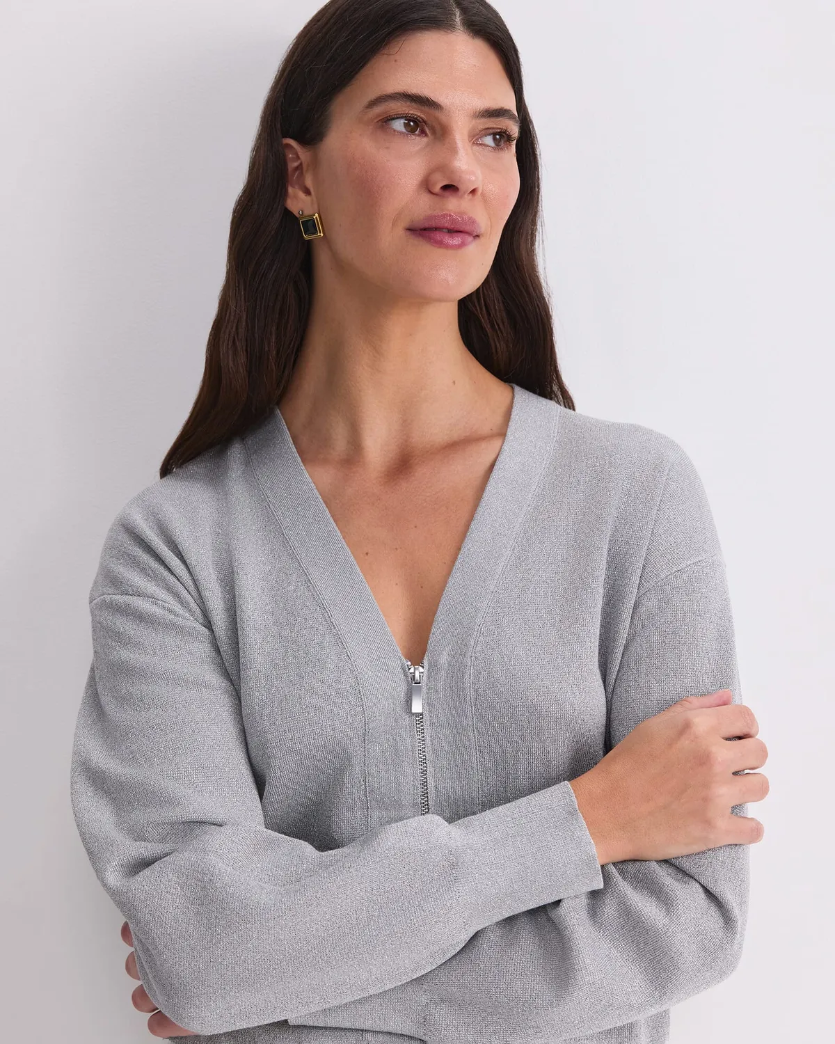 Sportscraft Sparkling Bomber maglione donna con zip